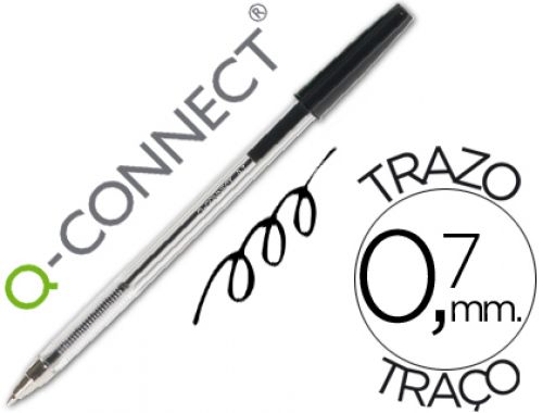 Esferografica cristal q-connect ponta media preta , Q-connect , 13442 , 5705831260405